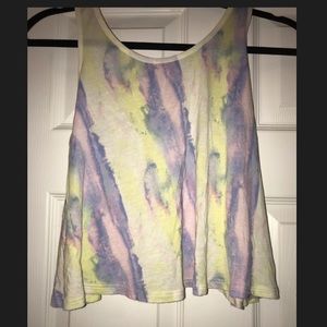 Tie-dye pastel tank top urban outfitters